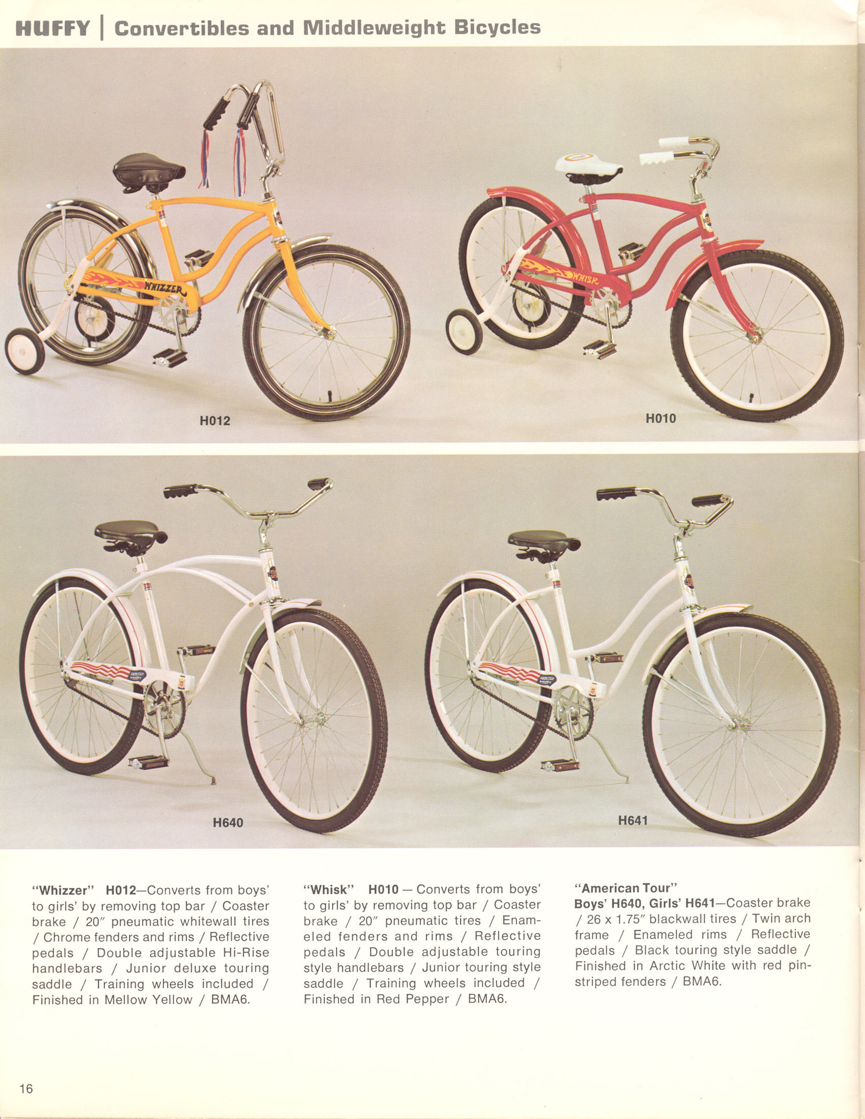 Huffy catalog (1973)