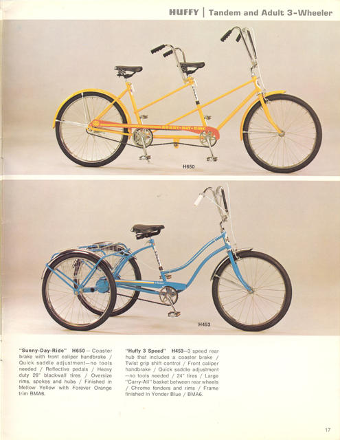 Huffy catalog (1973)