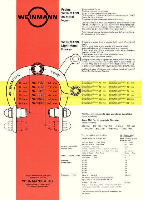 Weinmann catalog (1971)