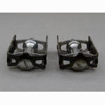 <------------------ SOLD ------------------> Atom 600 N pedals - Black cages (USED)