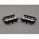 <------------------ SOLD ------------------> Atom 600 N pedals - Black cages (NOS)