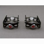 <------------------ SOLD ------------------> Atom 600 N pedals - Black cages (NOS)