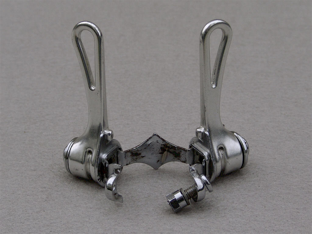 <------------------ SOLD ------------------> Simplex SLJ retrofriction shifters - clamp-on - post 1977 (USED)
