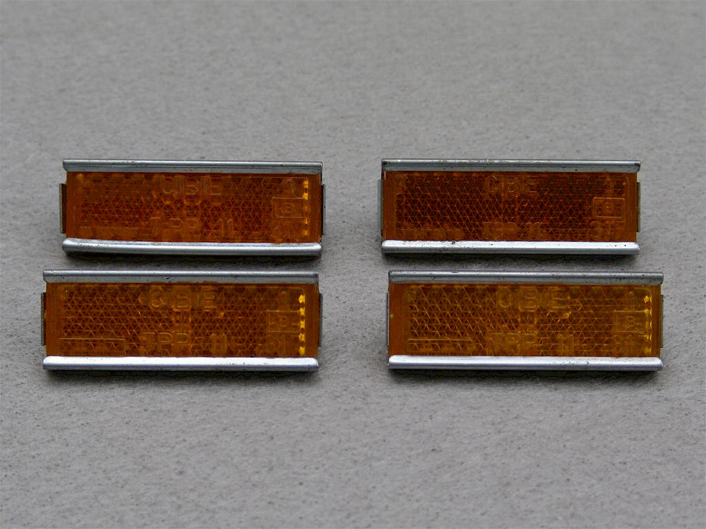 <------------------ SOLD ------------------> Cibie pedal reflectors - circa 1978 (NOS)