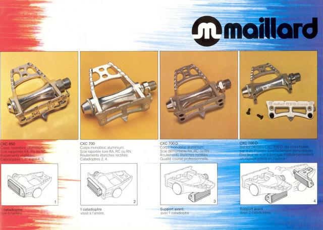 Maillard CXC pedals brochure (1983)