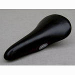 <------------------ SOLD ------------------> Ideale 2001 saddle - Black leather cover (NOS)