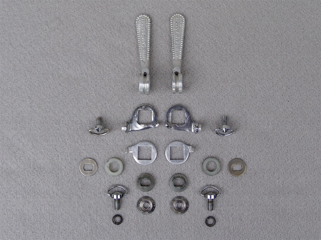 <------------------ SOLD ------------------> Campagnolo Record shifters - braze-on (USED)