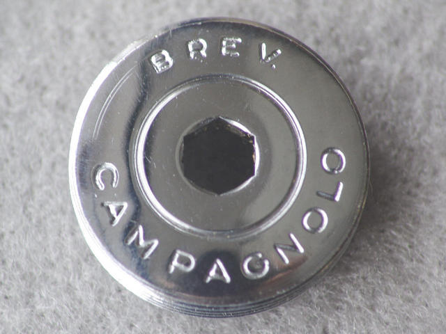 <------------------ SOLD ------------------> Campagnolo crank arm dust caps - post 1977 (NOS)
