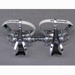 <------------------ SOLD ------------------> Campagnolo Record pedals - toe strap loops - Christophe  clips & straps