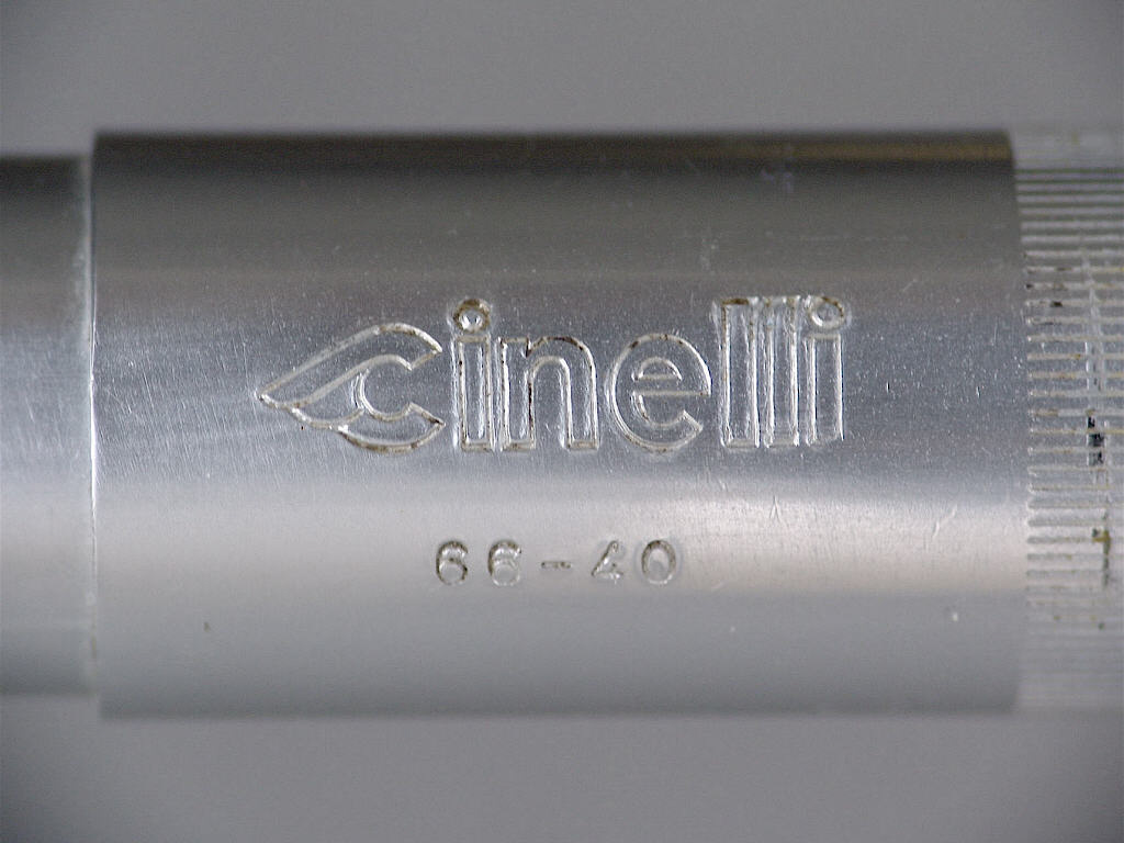 <------------------ SOLD ------------------> Cinelli Campione del Mondo 66-40 handlebars - 40 cm C-t-C (USED)