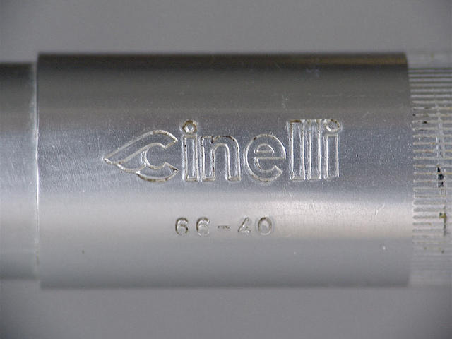 <------------------ SOLD ------------------> Cinelli Campione del Mondo 66-40 handlebars - 40 cm C-t-C (USED)