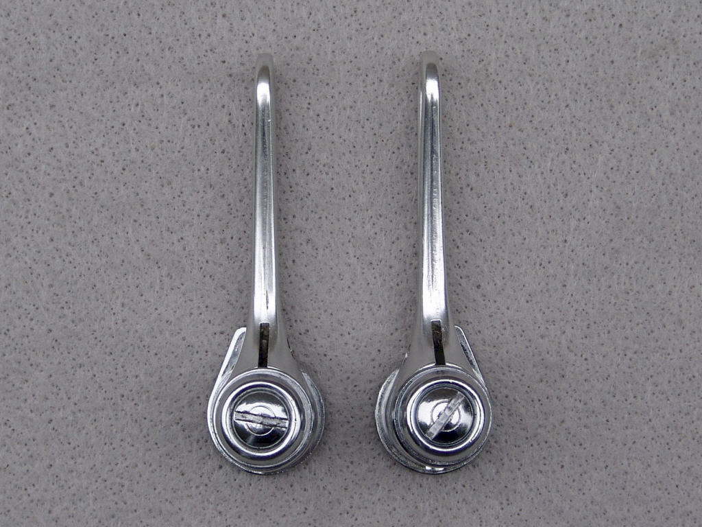 <------------------ SOLD ------------------> Simplex SLJ retrofriction shifters - braze-on - post 1977 (NOS / USED)