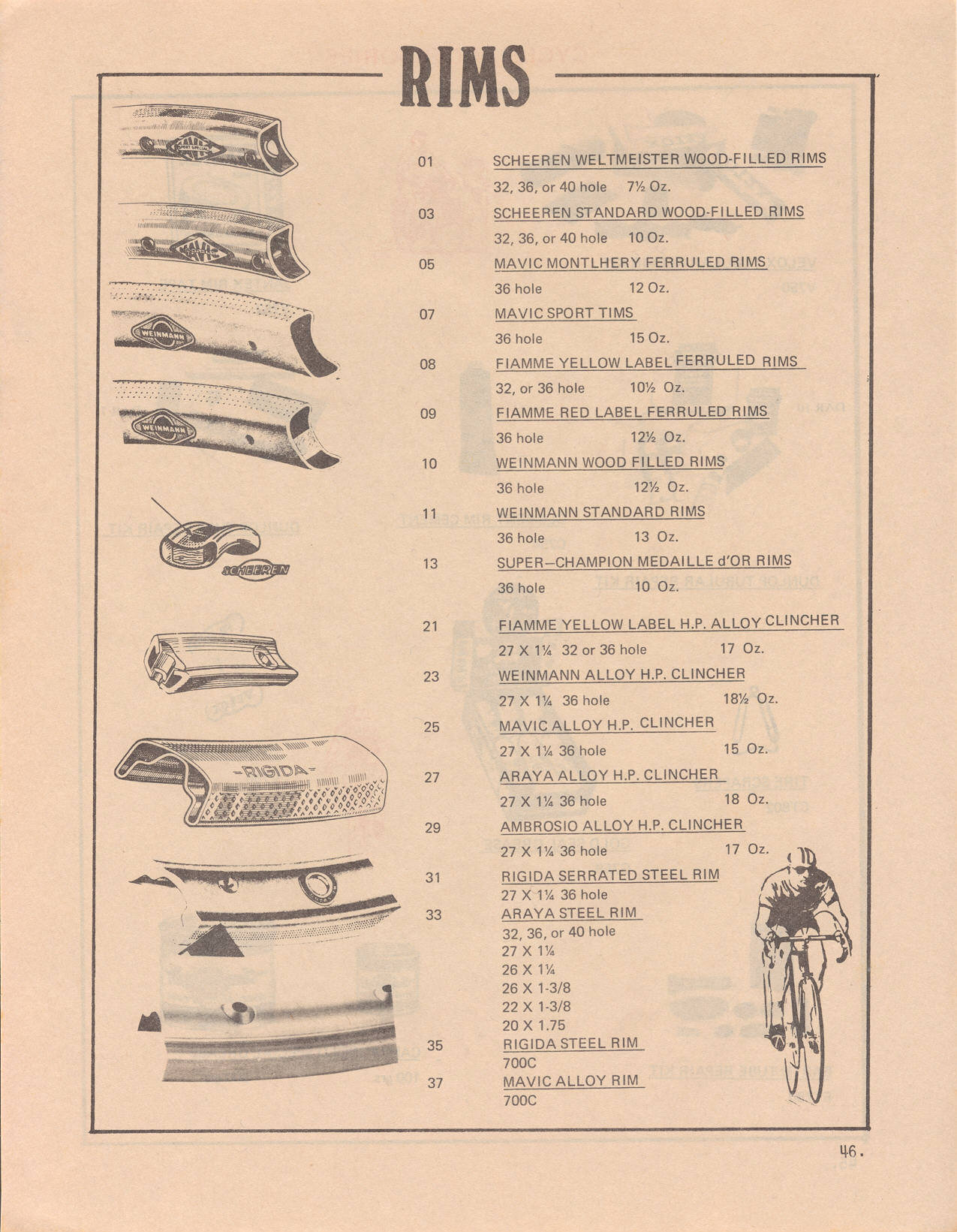 Velocipede catalog (1974) - Page 046