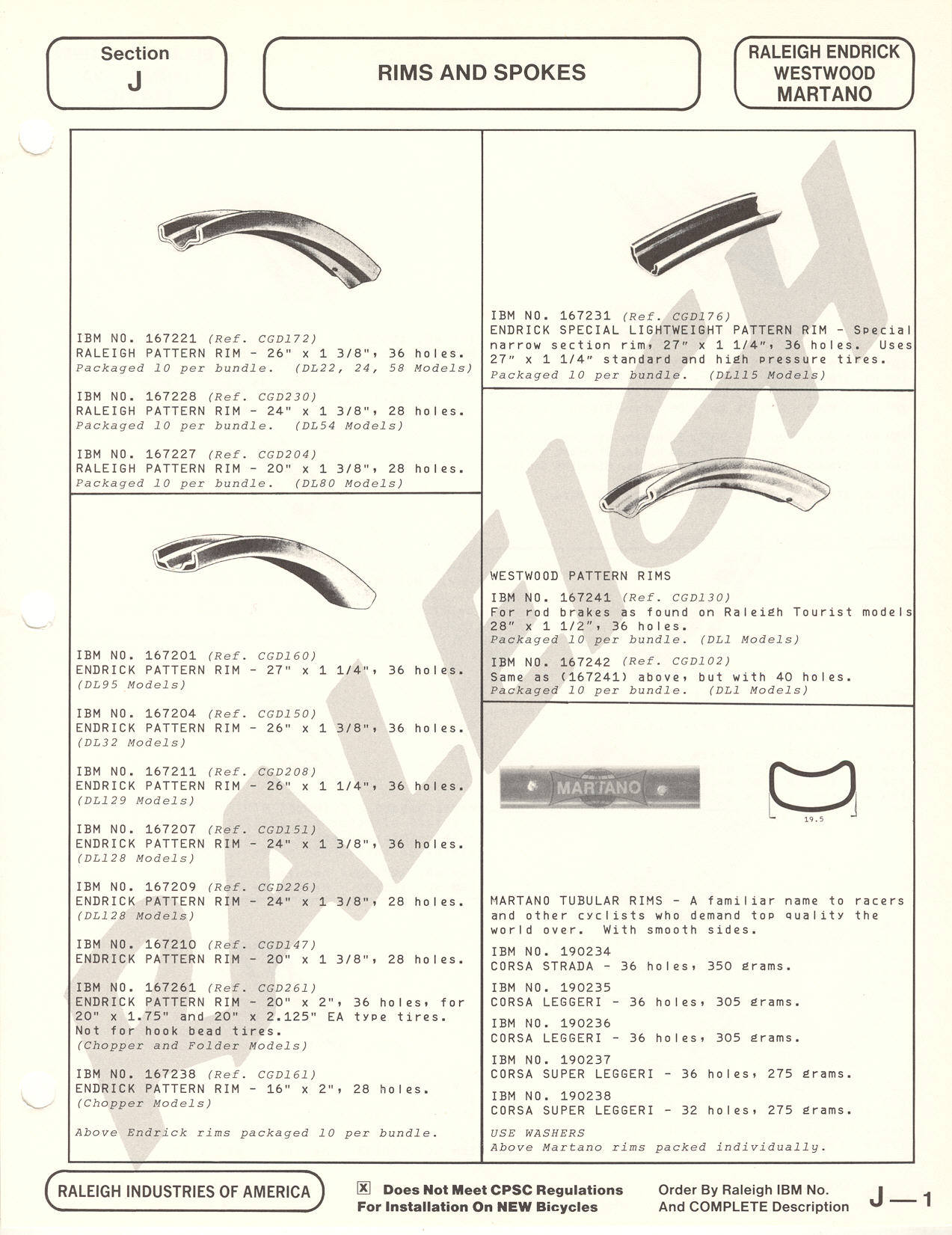 Raleigh Industries of America catalog (1981) - Page 001
