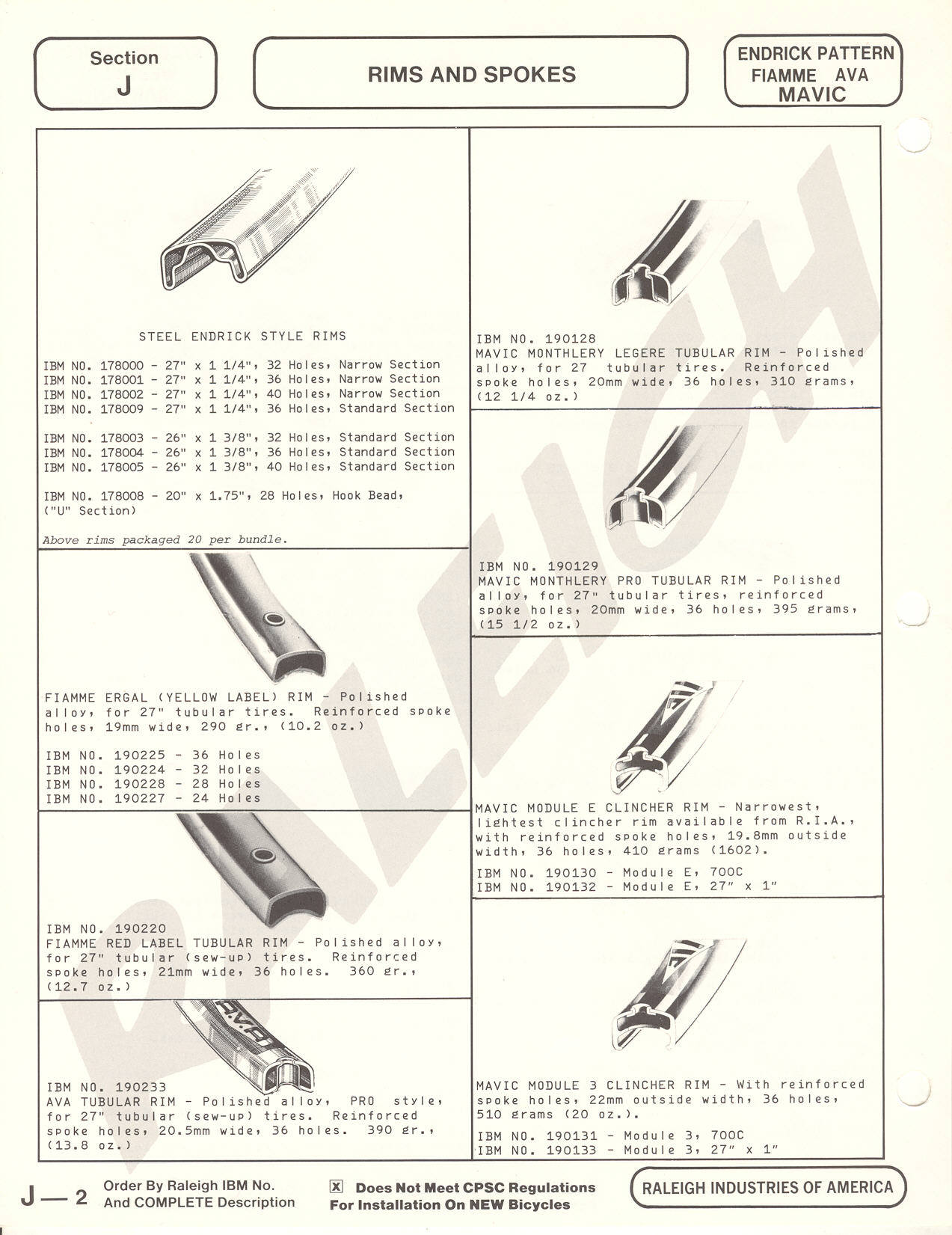 Raleigh Industries of America catalog (1981) - Page 002