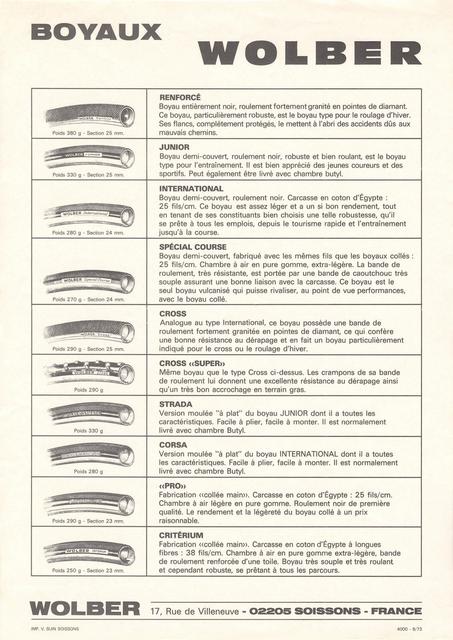 Wolber brochure (06-1973)