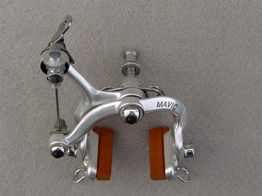 <------------------ SOLD ------------------> MAVIC 410 (MODOLO) brake calipers - circa 1986 to 1989 (NOS / MODIFIED)