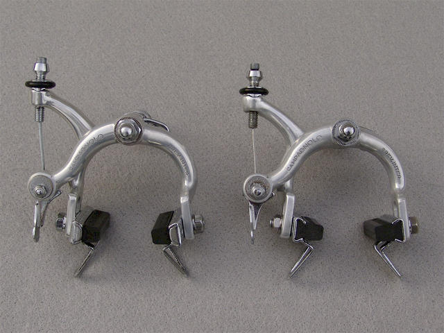 <------------------ SOLD ------------------> Campagnolo Record / Super Record brake calipers - 1973 to 1977 (REBUILT)