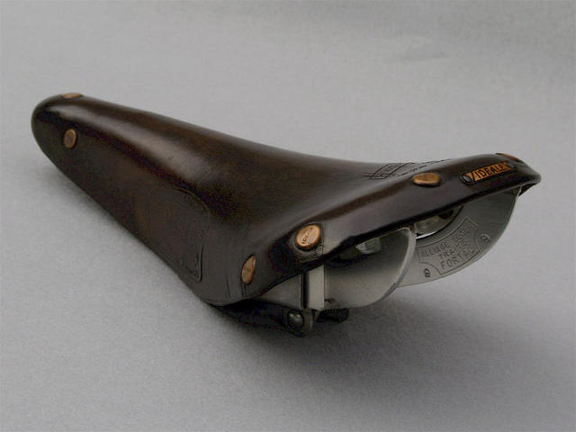 <------------------ SOLD ------------------> Ideale 90 IR saddle - alloy rails with clamp - circa 1977 to 1979 (USED)