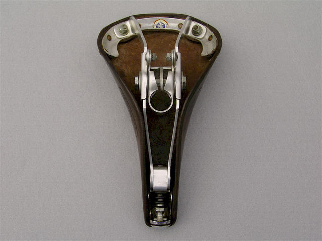 <------------------ SOLD ------------------> Ideale 90 IR saddle - alloy rails with clamp - circa 1977 to 1979 (USED)