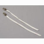 <------------------ SOLD ------------------> Saint Tropez toe straps - braided nylon - White (USED)