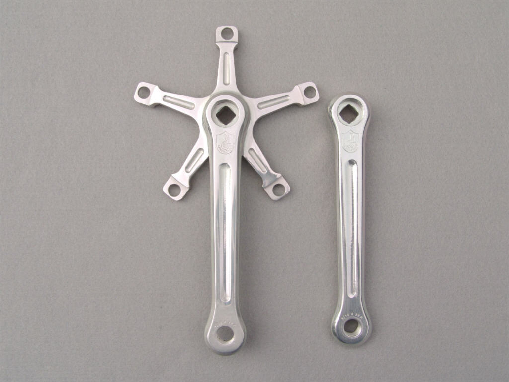 <------------------ SOLD ------------------> Campagnolo Record crank arms - 144 mm BCD -  9/16" x 20 TPI - 1974
