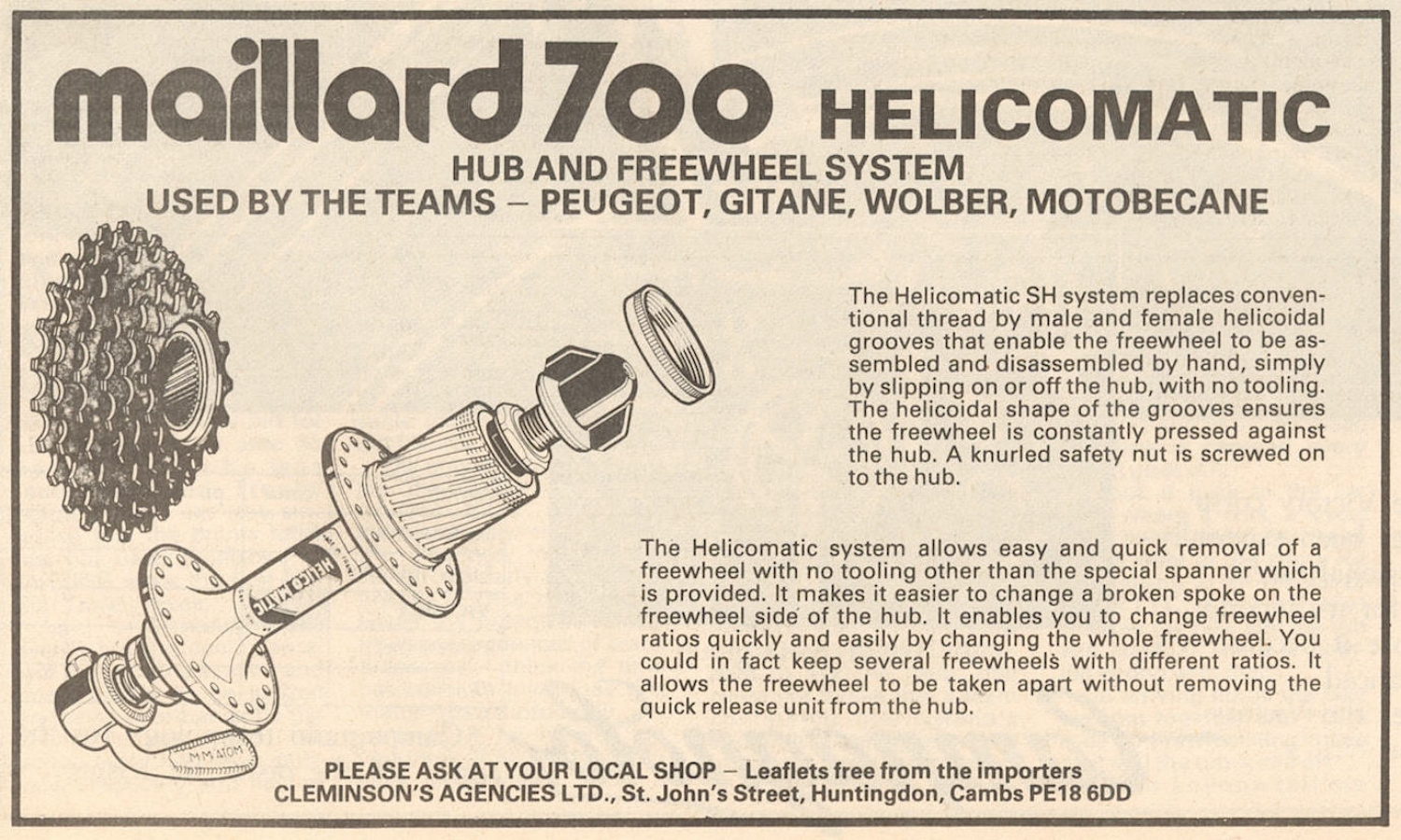 Maillard Helicomatic advertisement (07-1983)