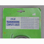 <------------------ SOLD ------------------> CLB brake cables - Duralinox housing - Grey (NOS / NIP)