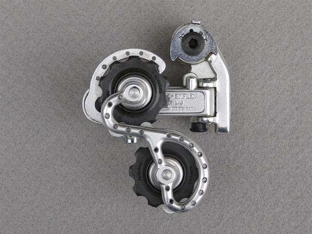 <------------------ SOLD ------------------> Simplex SLJ 6600 T/SP rear derailleur - competition edition - Motobecane logo