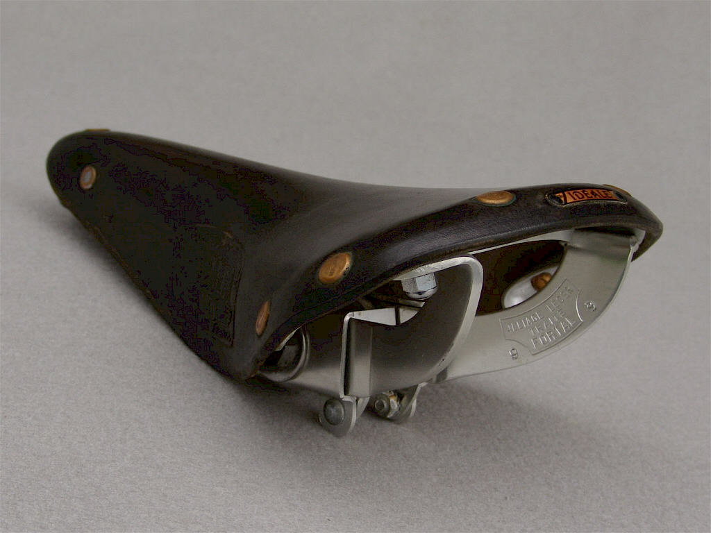 <------------------ SOLD ------------------> Ideale 90 IR saddle - alloy rails with clamp - circa 1977 to 1979 (NOS)