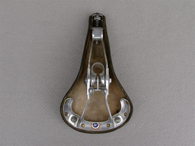 <------------------ SOLD ------------------> Ideale 90 IR saddle - alloy rails with clamp - circa 1977 to 1979 (NOS)