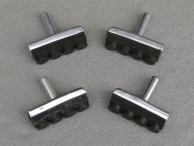 <------------------ SOLD ------------------> MAFAC brake shoes & pads - straight post mount (3 NOS / 1 USED)