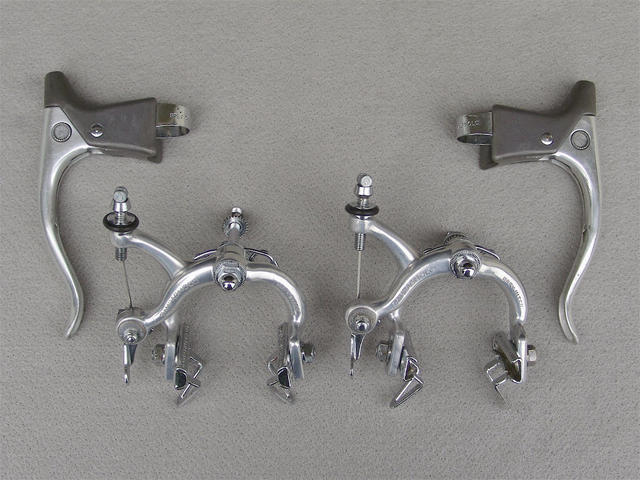 <------------------ SOLD ------------------> Campagnolo Record brakeset - circa 1972 to 1974 (USED / REBUILT)