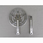 <------------------- SOLD -----------------> Stronglight SC 93 crankset - 40/52 double - 122 mm BCD - 1967 to 1973 (NOS)