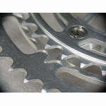 <------------------- SOLD -----------------> Stronglight SC 93 crankset - 40/52 double - 122 mm BCD - 1967 to 1973 (NOS)