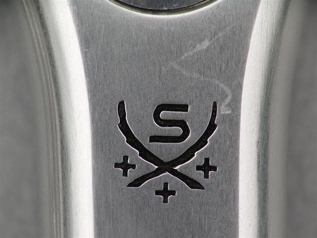 <------------------ SOLD ------------------> Stronglight 107 crankset - 42/52 double - 144 mm BCD (NOS / USED)