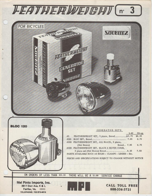 Mel Pinto Imports / MPI catalog (1980)