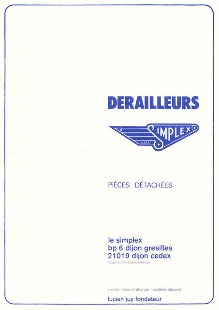 Simplex parts catalog (05-1977)