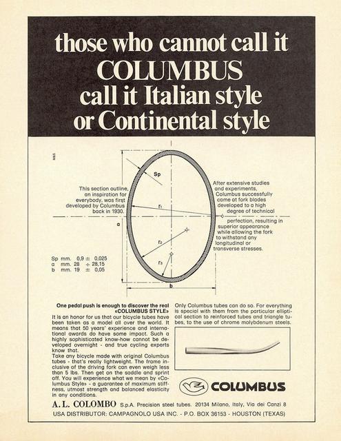 Columbus / A.L. Colombo advertisement (07-1977)