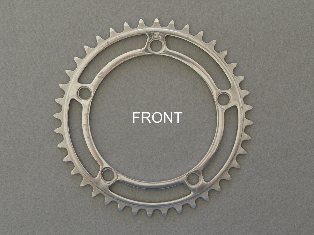 <------------------ SOLD ------------------> Stronglight model 93 SC chain ring - 40 tooth - 122 mm BCD (NOS)