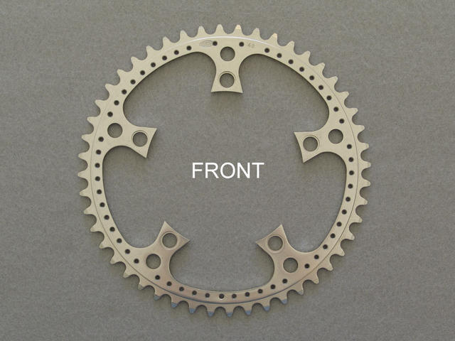 <------------------ SOLD ------------------> Stronglight model 105 bis chain ring - 48 tooth - 122 mm BCD (NOS)
