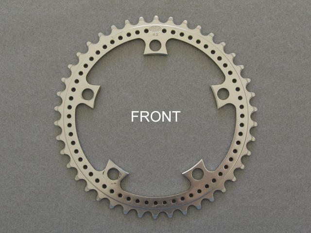 Stronglight model 105 bis chain ring - 42 tooth - 122 mm BCD (USED)