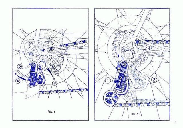 Huret derailleur instruction manual (1980)