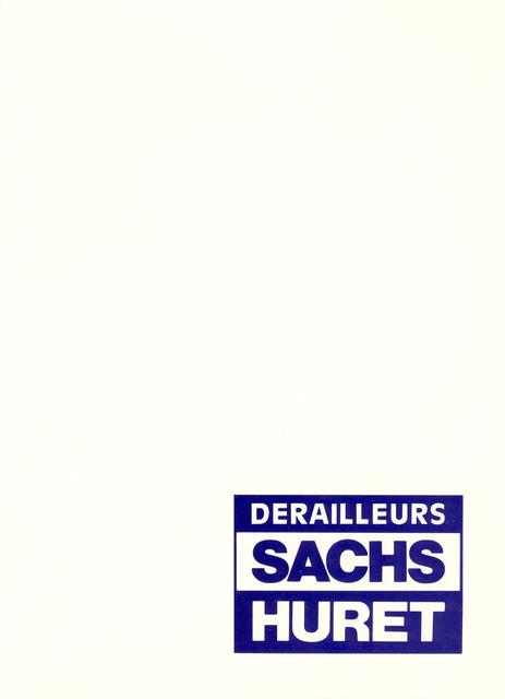 Sachs Huret catalog - Cover Folder (1985)