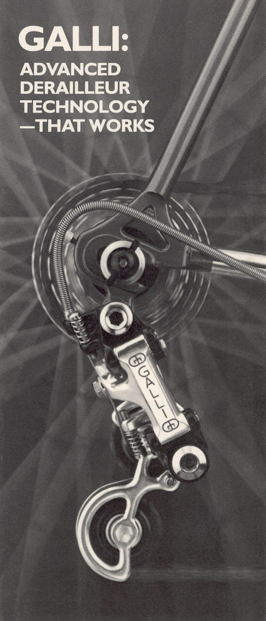 Galli derailleur brochure (1986)
