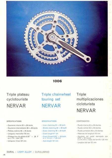 Nervar catalog (1974)