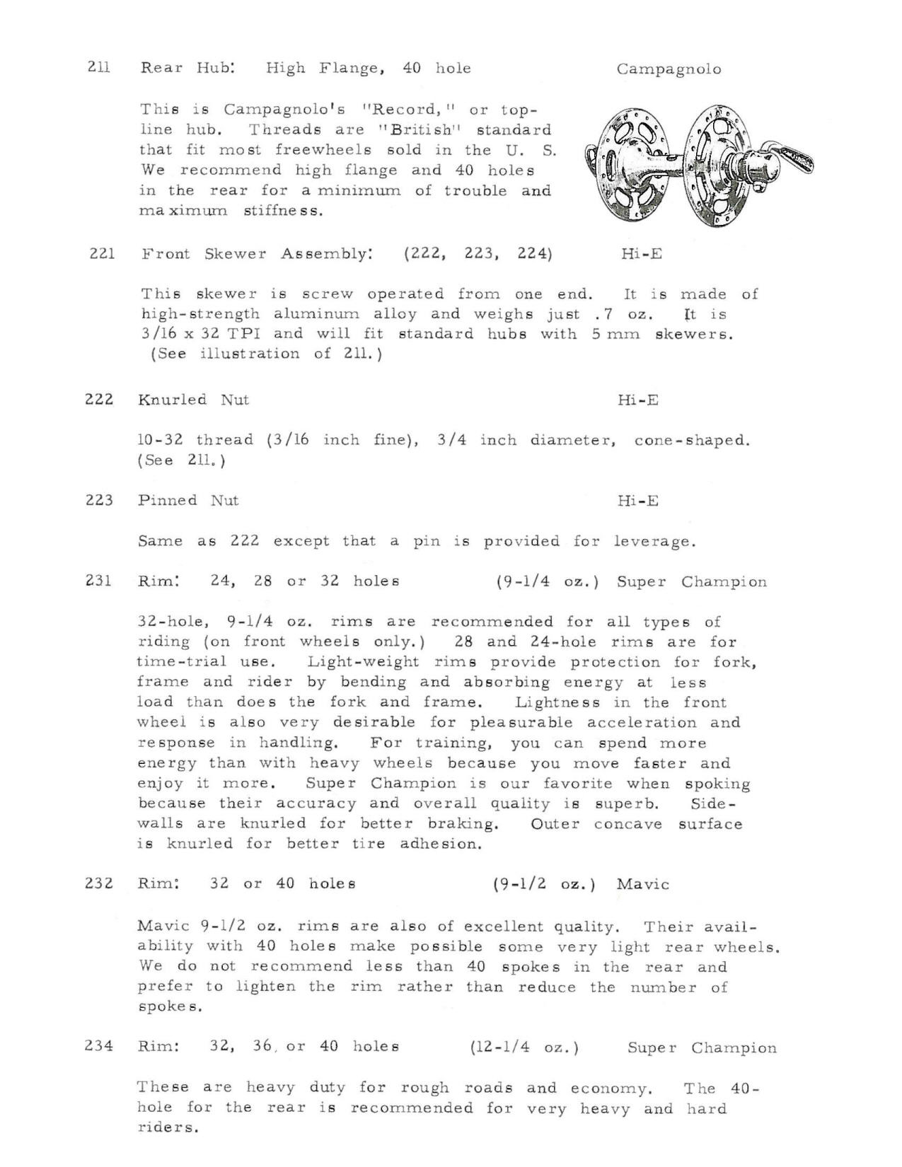 Hi-E parts list (1971) - Page 002