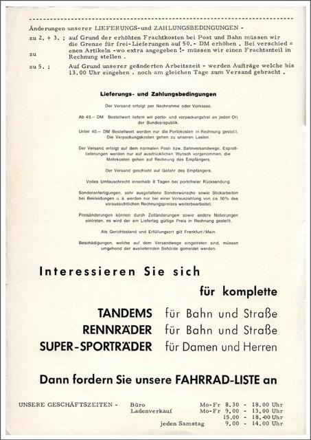 Brügelmann catalog (1972)