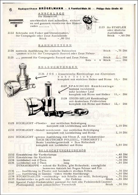 Brügelmann catalog (1972)