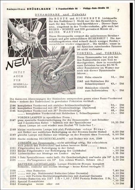Brügelmann catalog (1972)